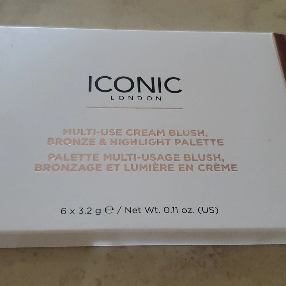 Iconic London Multi-use Cream Blush, bronze & highlight palette